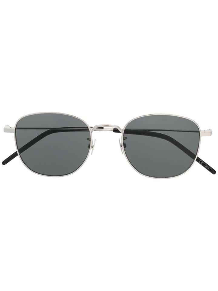 Saint Laurent Eyewear Rounded Sunglasses - Silver