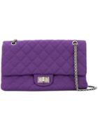 Chanel Vintage Double Flap Shoulder Bag - Purple