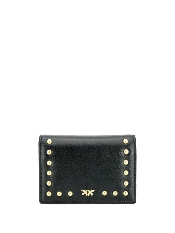 Pinko Studded Card Holder - Black