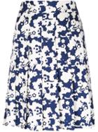 Marc Jacobs - Floral Embroidered Skirt - Women - Silk - 2, Blue, Silk