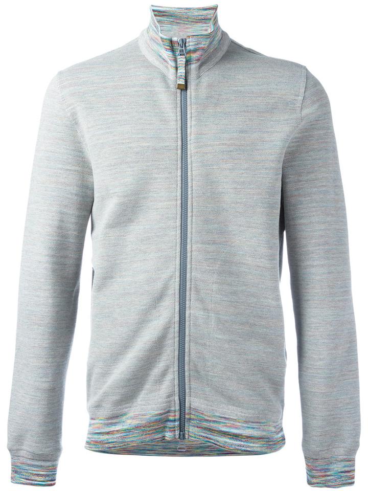 Missoni Zipped Sweatshirt, Men's, Size: Medium, Grey, Cotton