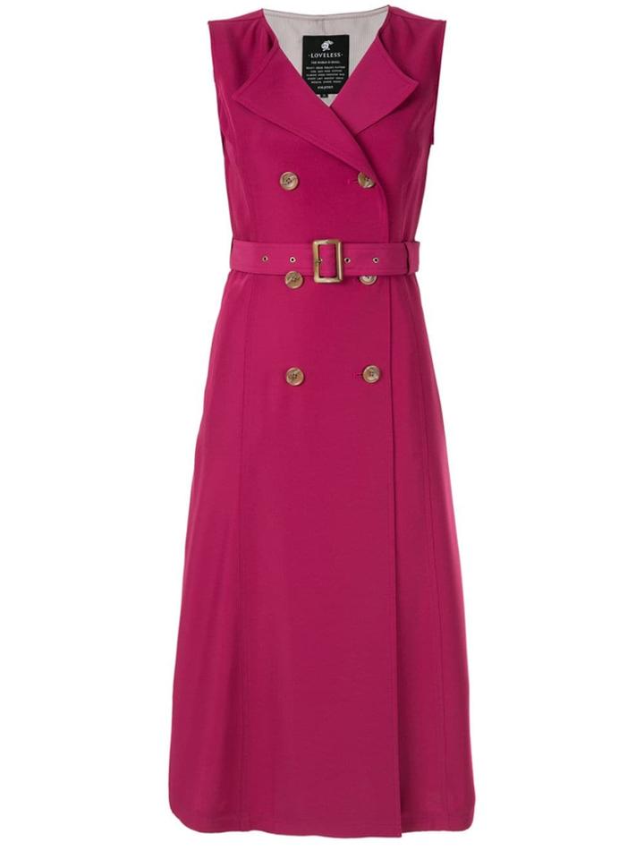 Loveless Long-line Waistcoat - Purple