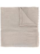 Faliero Sarti - Woven Scarf - Men - Silk/modal - One Size, Grey, Silk/modal