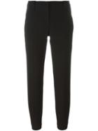 Brunello Cucinelli Cropped Tailored Trousers, Women's, Size: 42, Black, Polyester/spandex/elastane/acetate/virgin Wool