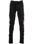 Greg Lauren Striped Sweatpants - Black