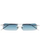 Blyszak Blue And Silver Francois Russo Sunglasses - Green