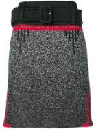 Prada Belted Knee Skirt - Black