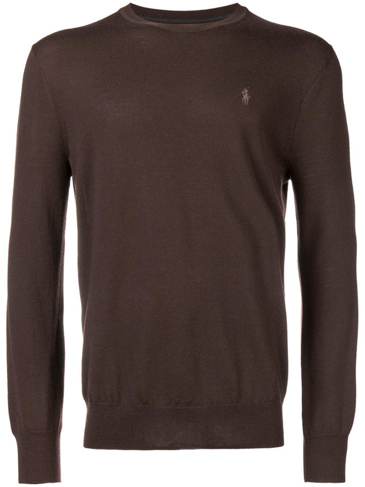 Polo Ralph Lauren Classic Fitted Jumper - Brown