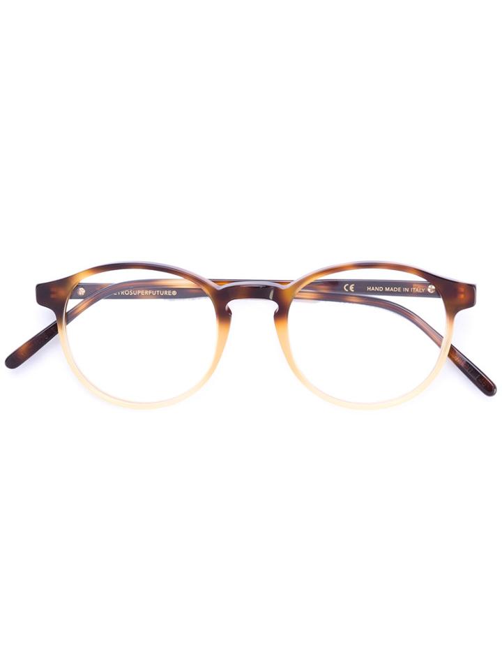 Tortoiseshell Round Frames - Men - Acetate - One Size, Brown, Acetate, Retrosuperfuture