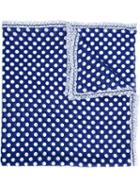 Comme Des Garçons Tricot Polka Dot Scarf, Women's, Blue, Silk/cotton