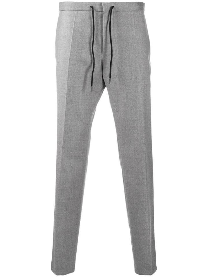 Boss Hugo Boss Slim-fit Drawstring Trousers - Grey