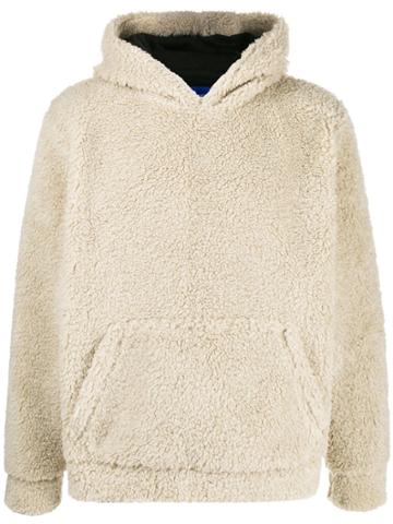 Anton Belinskiy Embroidered Teddy Hoodie - Neutrals