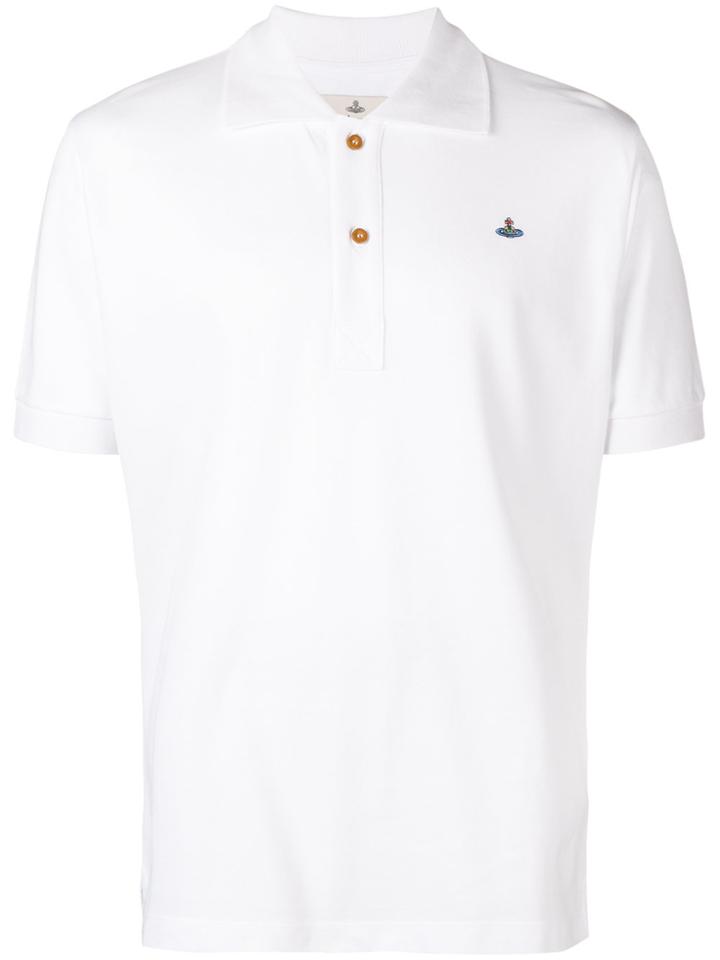Vivienne Westwood Logo Polo Shirt - White