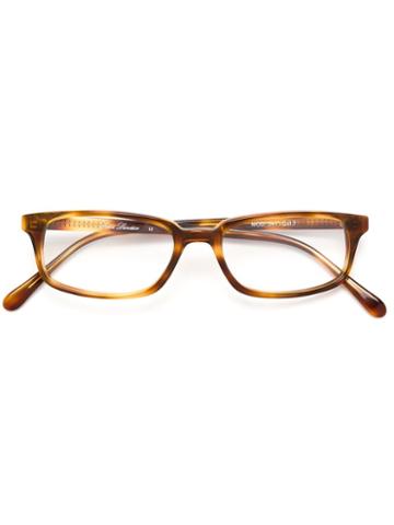 Lesca Tortoise Rectangular Glasses