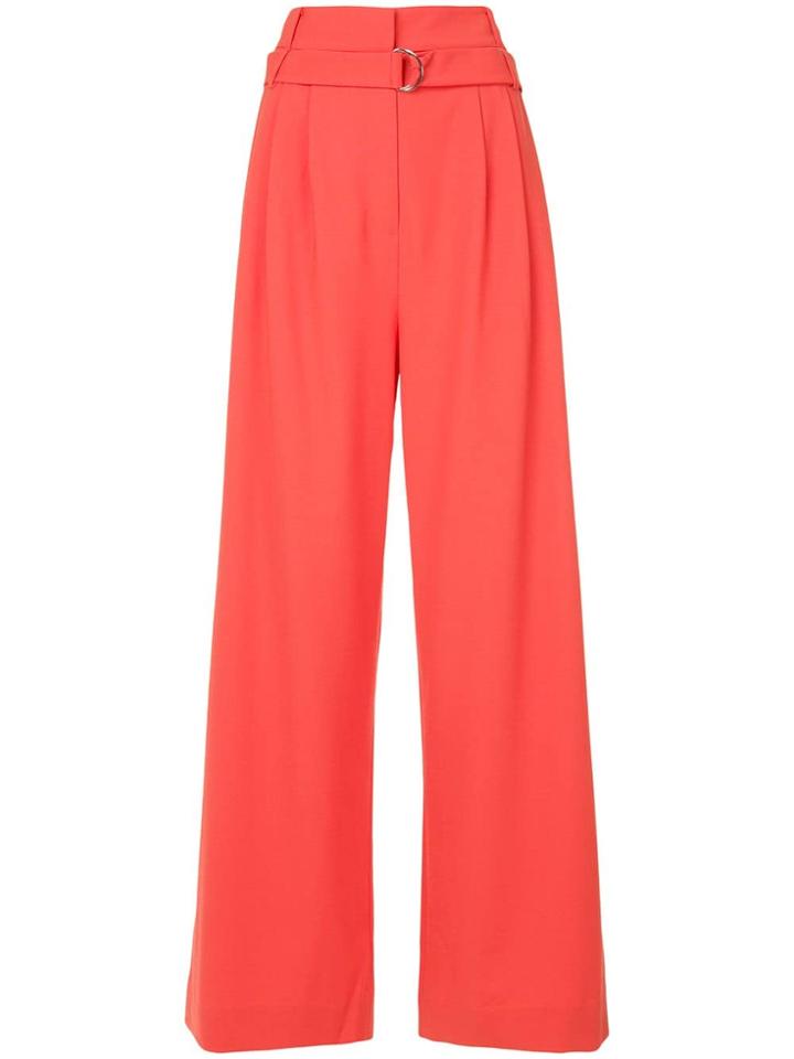Tibi High Waisted Trousers - Red