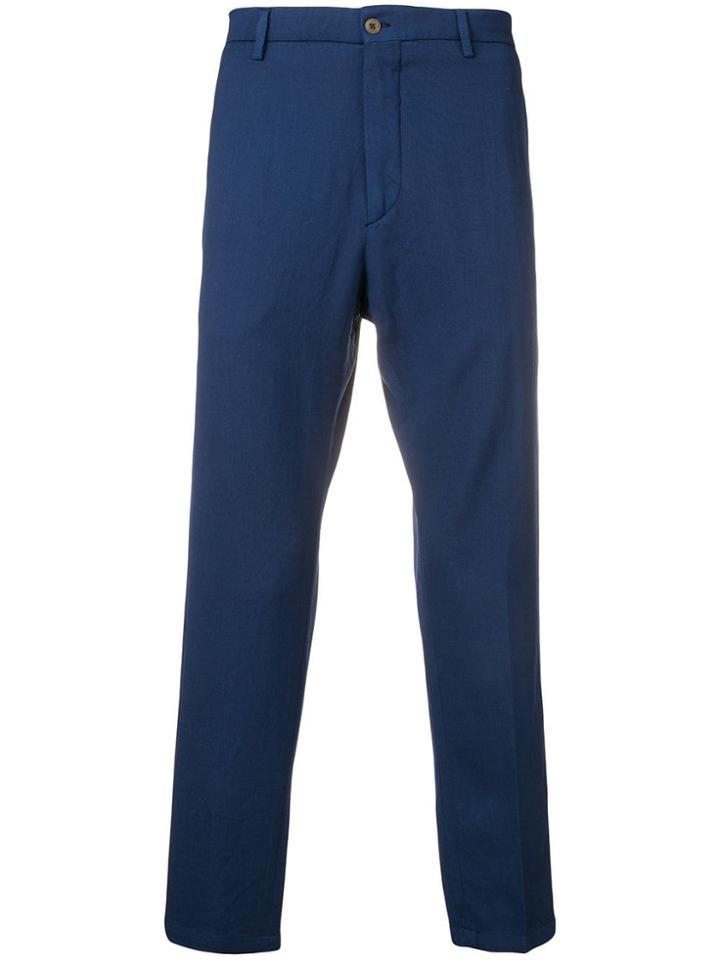 Be Able Cropped Tailored Trousers - Blue