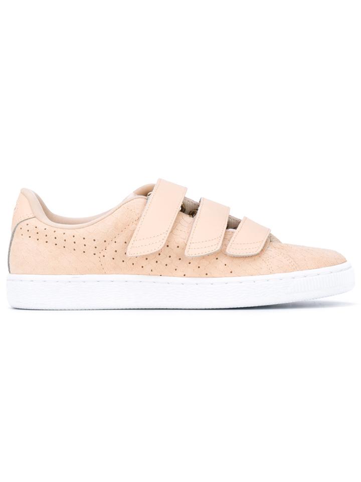 Puma Basket Classic Strap Trainers - Nude & Neutrals