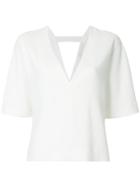 Dion Lee Whitewash V-neck Tee