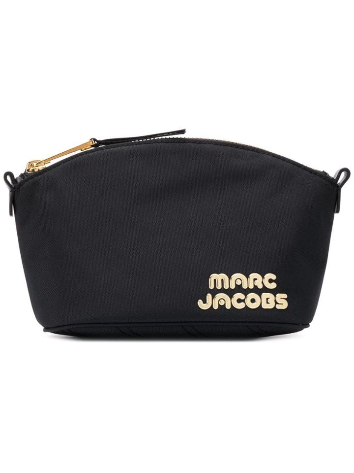 Marc Jacobs Logo Plaque Make Up Bag - Black