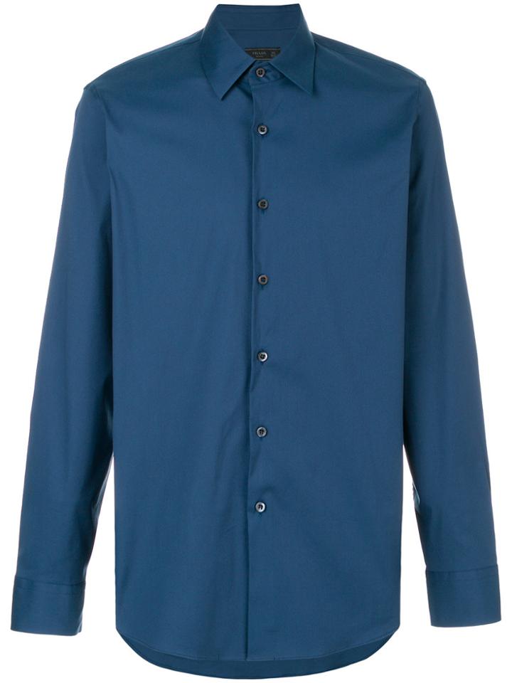 Prada Classic Long Sleeve Shirt - Blue