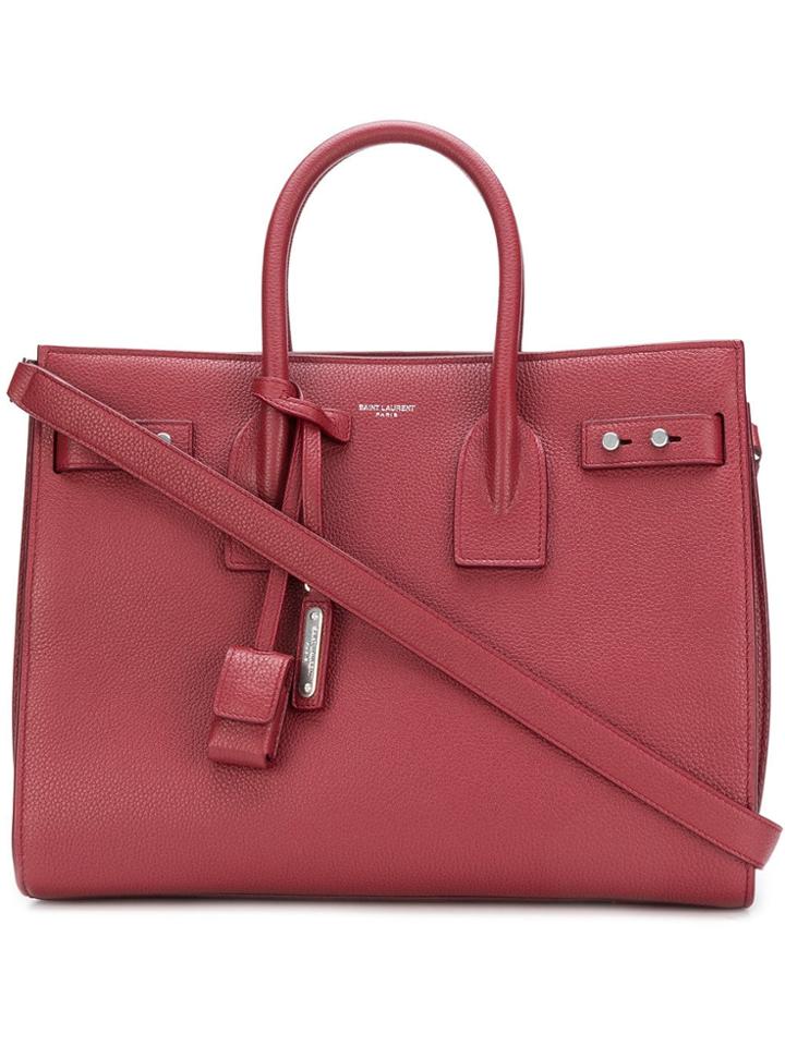 Saint Laurent Classic Sac De Jour Bag - Red