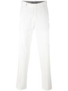 Ermenegildo Zegna Tailored Trousers, Men's, Size: 54, White, Cotton/spandex/elastane