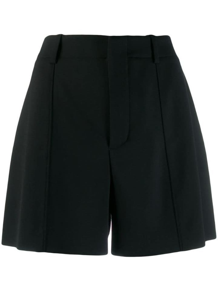 Chloé High-waisted Tailored Shorts - Black