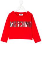 Moschino Kids - Logo Long Sleeve T-shirt - Kids - Cotton/spandex/elastane - 4 Yrs, Red