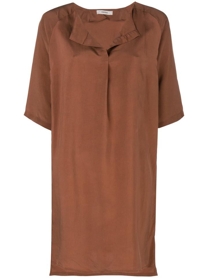 Humanoid Short Shift Dress - Brown