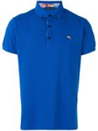 Etro - Logo Embroidered Polo Shirt - Men - Cotton - S, Blue, Cotton