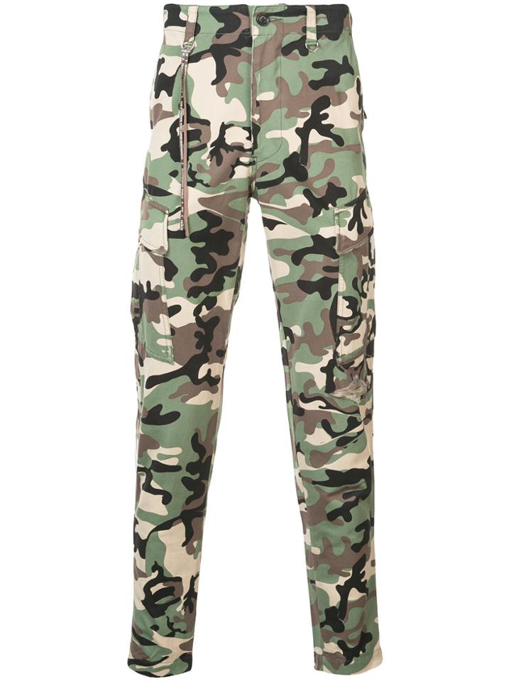 Mastermind Japan Camouflage Print Trousers - Green