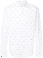 Sun 68 Printed Style Shirt - White