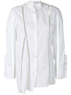 Alessandra Marchi - Asymmetric Shirt - Women - Cotton - 42, White, Cotton