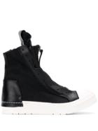 Cinzia Araia Zipped High Top Sneakers - Black