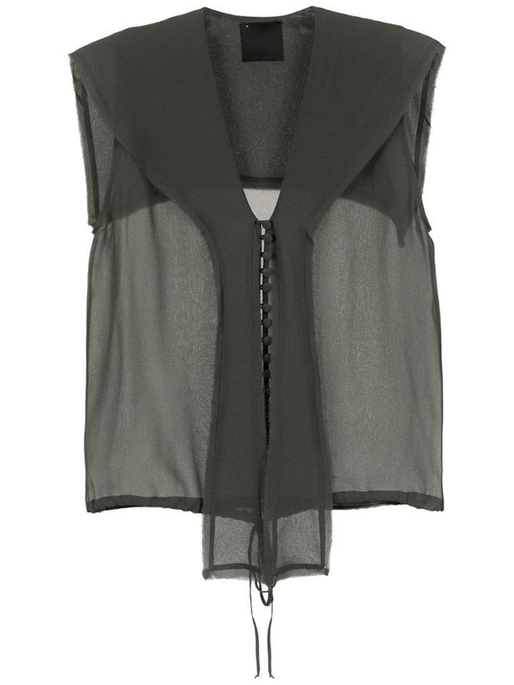 Andrea Bogosian Panelled Silk Shirt - Green