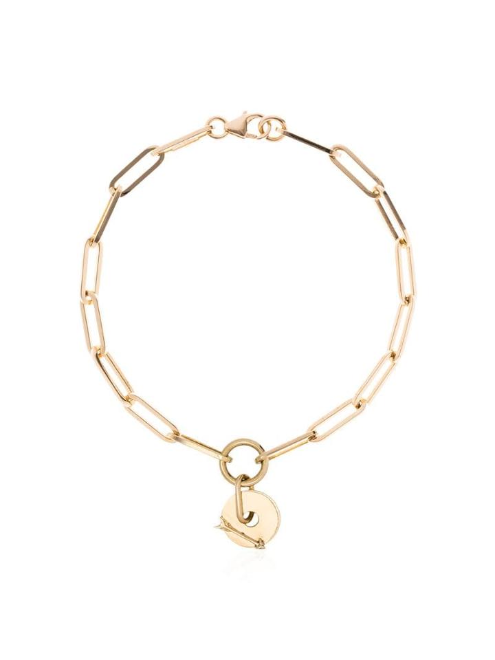 Foundrae 18kt Gold Diamond Arrow Bracelet