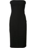 Elizabeth And James Piping Detail Strapless Dress, Women's, Size: 4, Black, Polyester/spandex/elastane