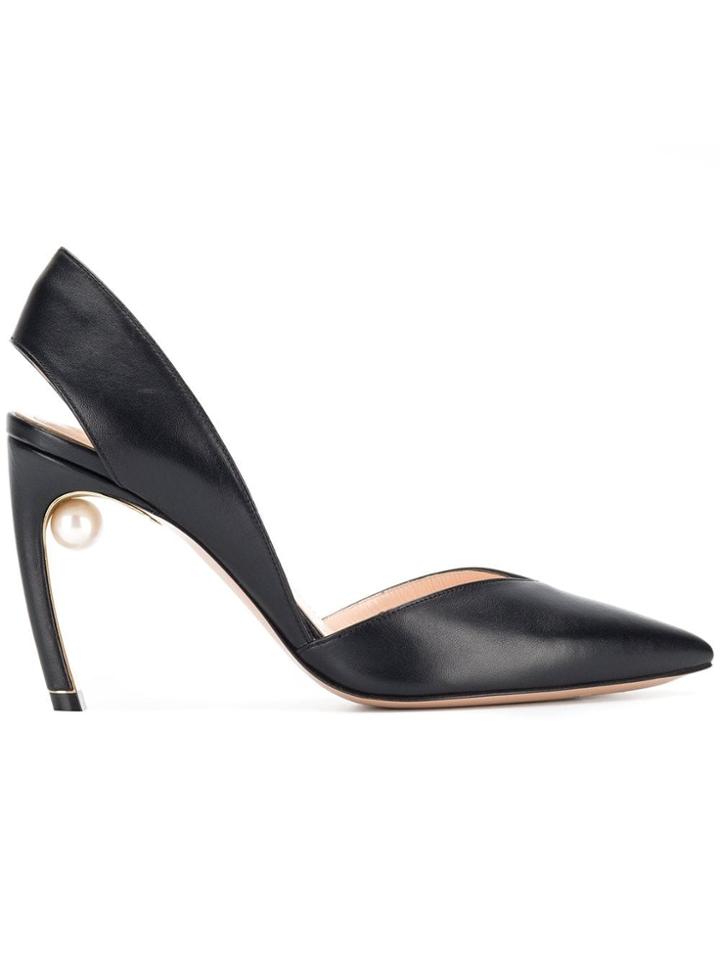 Nicholas Kirkwood Mira Pearl Sling Pumps - Black