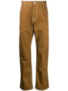 Carhartt Heritage Contrast Stitch Trousers - Brown