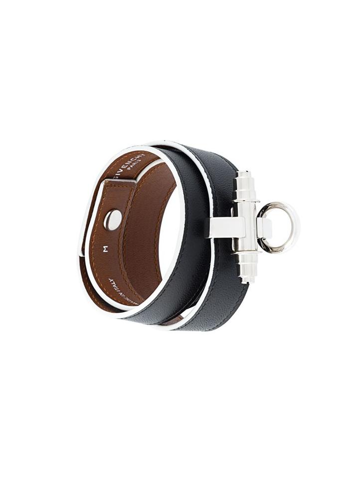 Givenchy Obsedia Bracelet, Women's, Black, Calf Leather