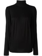 Plein Sud Drape Sleeve Jumper, Women's, Size: 38, Black, Spandex/elastane/virgin Wool