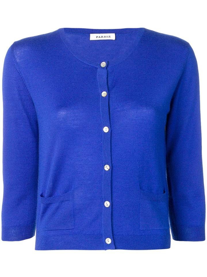 P.a.r.o.s.h. Cashmere Cardigan - Blue