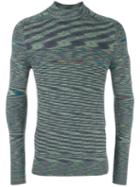 Missoni Turtleneck Pullover, Men's, Size: 50, Green, Wool