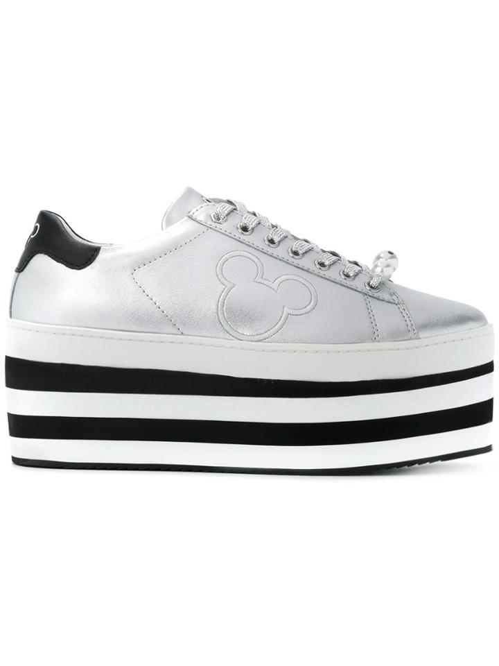 Moa Master Of Arts Mickey Mouse Design Sneakers - Metallic
