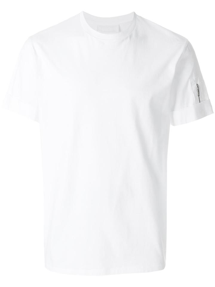 Neil Barrett Zip Sleeve T-shirt - White