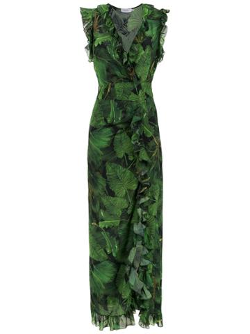 Isolda Silk Georgina Dress - Green