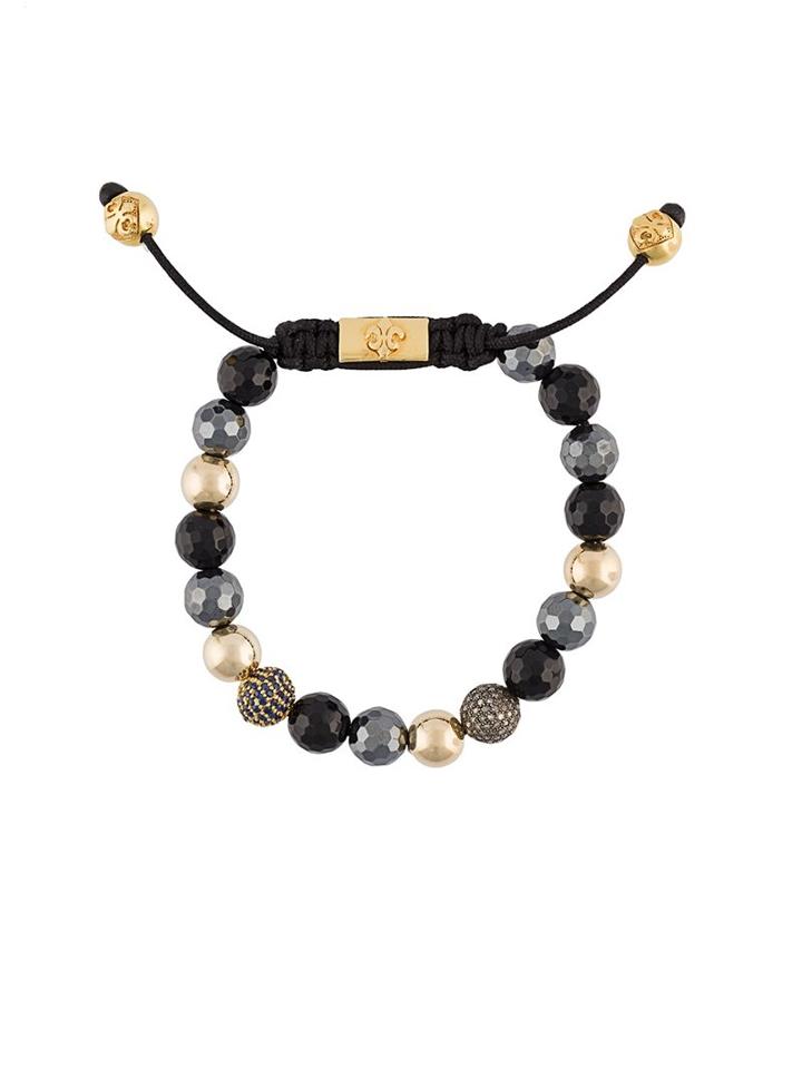 Nialaya Jewelry Beaded Diamond And Sapphire Bracelet