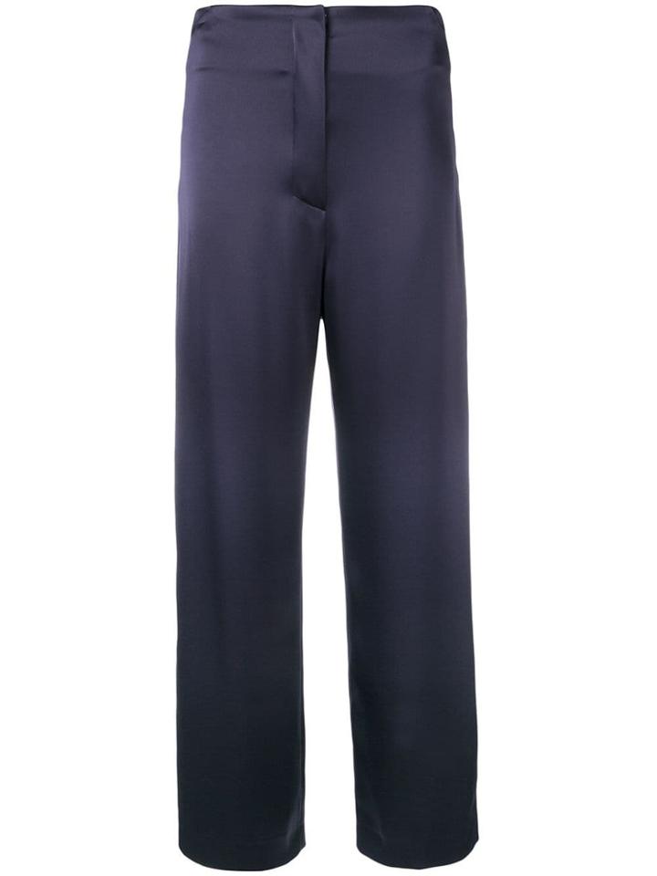 Nanushka Caribe High-waisted Trousers - Blue