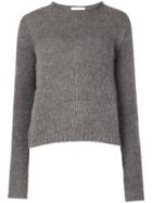 The Row Fitted Knit Sweater - Grey