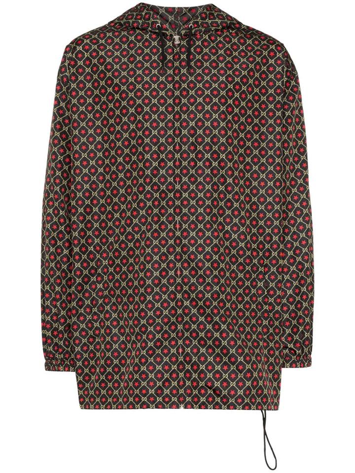 Gucci Gg-print Hooded Windbreaker Jacket - Multicolour